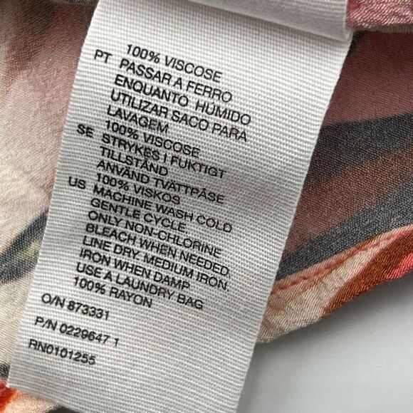 & Other Stories Women Size 6 Pink Tropical Tank Top - Picture 8 of 10